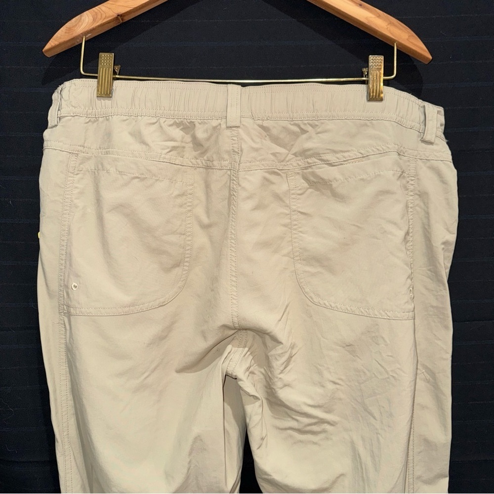NWT White Sierra Roll Up Tan Khaki Hiking Performance Pant Women’s XL Gorpcore - Picture 7 of 15